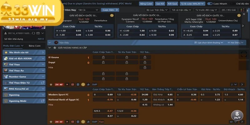 Bóng đá là bộ môn luôn được yêu thích khi đến với thể thao tại 33WIN
