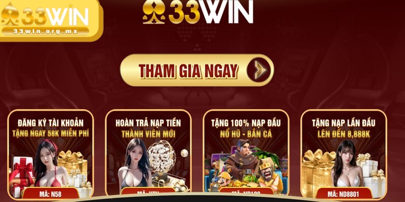 Thưởng tích lũy ngày 33WIN tri ân toàn bộ game thủ 1 Chính sách thưởng này là chương trình cực hấp dẫn cho game thủ